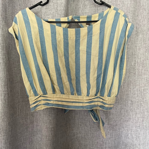 Free People Blue Striped Matching Set - Picture 11 of 12